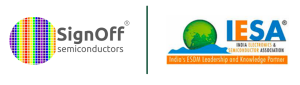 SignOff Semiconductors and IESA logos